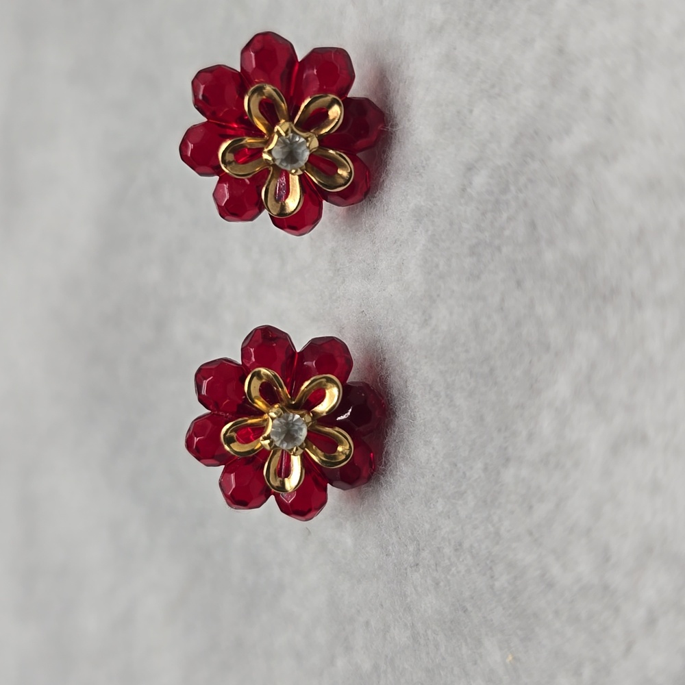 Vintage Layered Flower Earrings